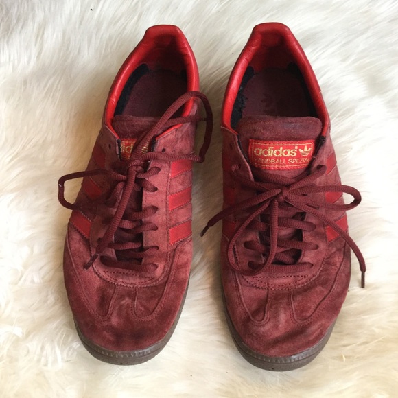 red adidas spezial trainers